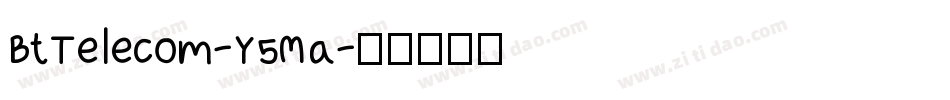 BtTelecom-Y5Ma字体转换