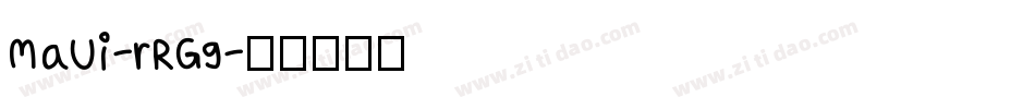 MaUi-rRG9字体转换