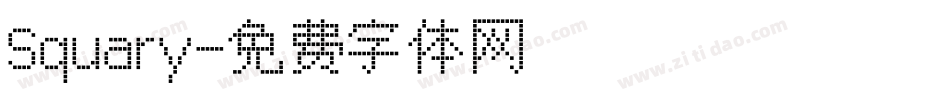 Squary字体转换