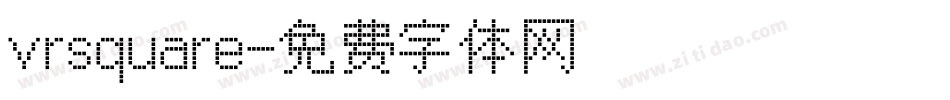 vrsquare字体转换