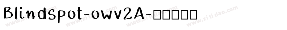 Blindspot-owv2A字体转换
