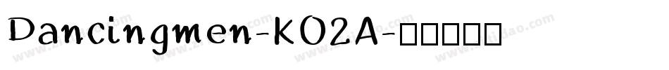 Dancingmen-KO2A字体转换