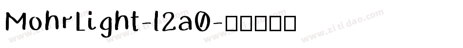 MohrLight-l2a0字体转换