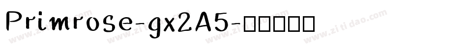 Primrose-gx2A5字体转换
