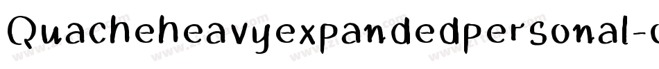 Quacheheavyexpandedpersonal-owX2a字体转换