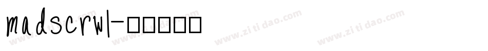 madscrwl字体转换