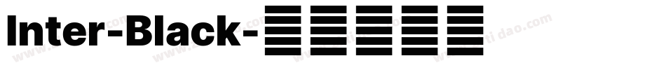 Inter-Black字体转换