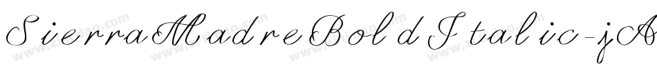 SierraMadreBoldItalic-jAl0字体转换