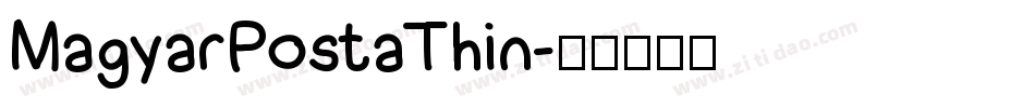 MagyarPostaThin字体转换
