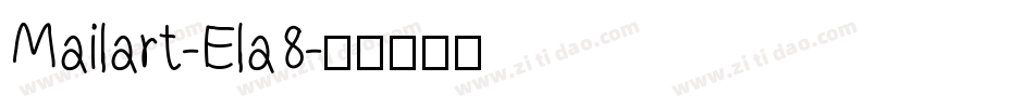 Mailart-Ela8字体转换