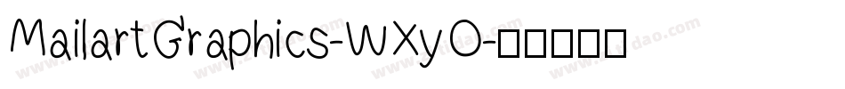 MailartGraphics-WXyO字体转换
