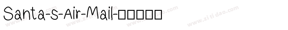 Santa-s-Air-Mail字体转换