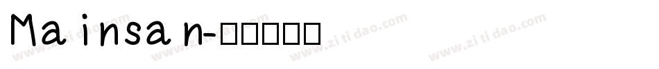 Mainsan字体转换