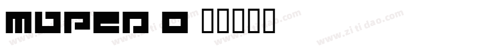 MDPEA_0字体转换