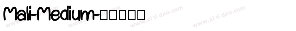 Mali-Medium字体转换