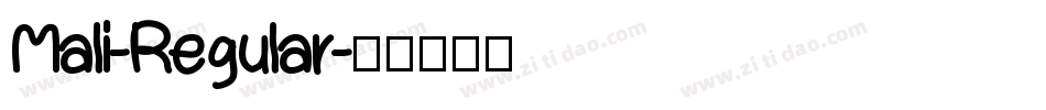 Mali-Regular字体转换