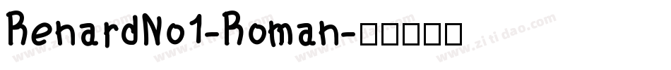 RenardNo1-Roman字体转换