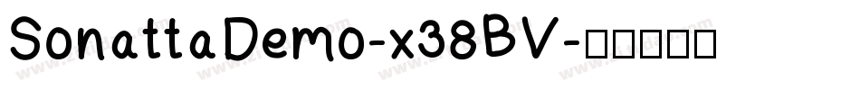 SonattaDemo-x38BV字体转换