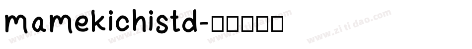 mamekichistd字体转换