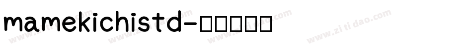 mamekichistd字体转换