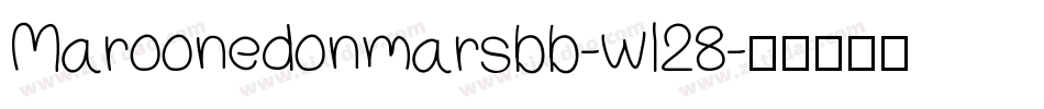 Maroonedonmarsbb-wl28字体转换