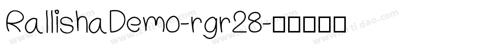 RallishaDemo-rgr28字体转换