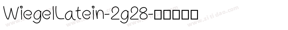WiegelLatein-2g28字体转换