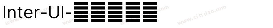 Inter-UI字体转换