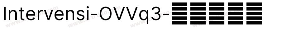 Intervensi-OVVq3字体转换