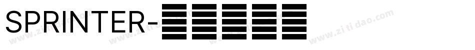 SPRINTER字体转换
