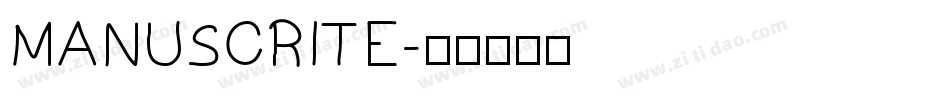 MANUSCRITE字体转换