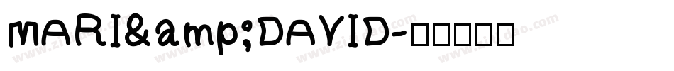 MARI&DAVID字体转换