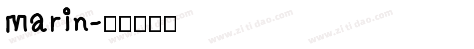 Marin字体转换