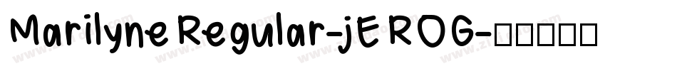 MarilyneRegular-jEROG字体转换