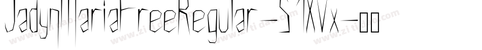 JadynMariaFreeRegular-51XVx字体转换