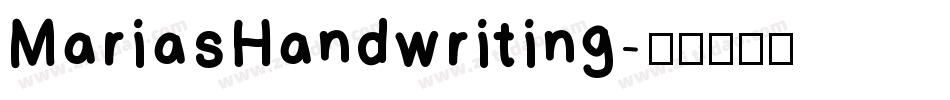 MariasHandwriting字体转换