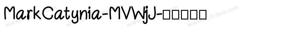 MarkCatynia-MVWjJ字体转换