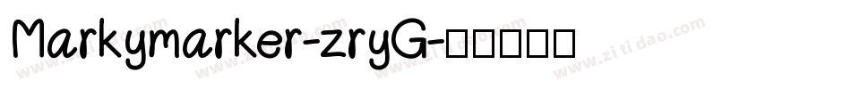 Markymarker-zryG字体转换