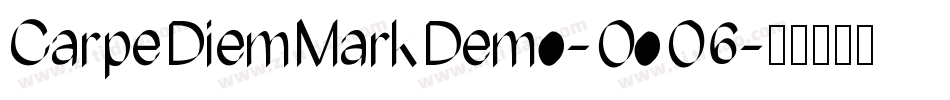 CarpeDiemMarkDemo-OoO6字体转换