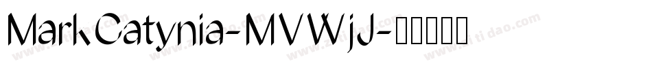 MarkCatynia-MVWjJ字体转换