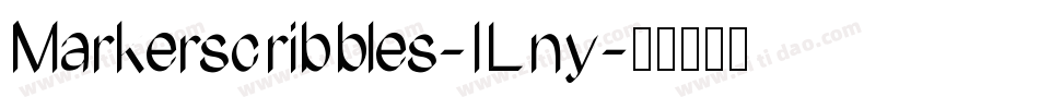 Markerscribbles-lLny字体转换