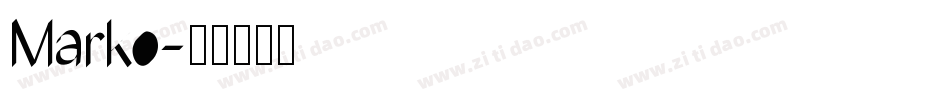Marko字体转换