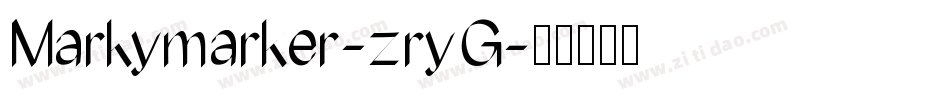 Markymarker-zryG字体转换