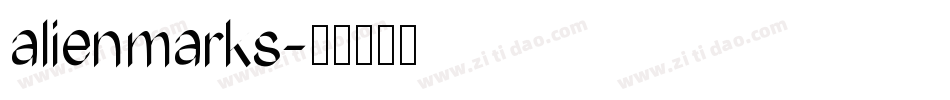 alienmarks字体转换