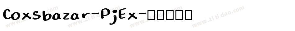 Coxsbazar-PjEx字体转换