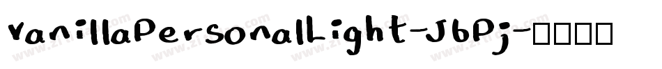 VanillaPersonalLight-J6Pj字体转换