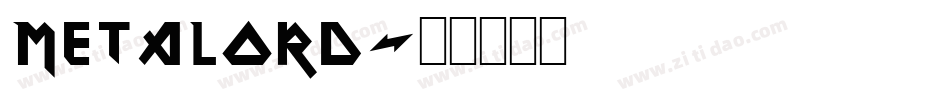 METALORD字体转换