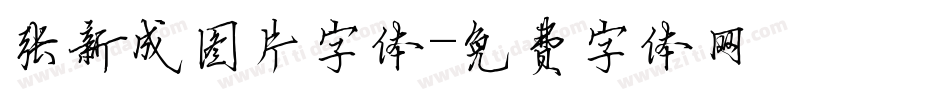 张新成图片字体字体转换