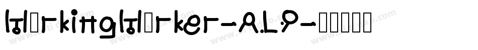 MarkingMarker-ALP字体转换