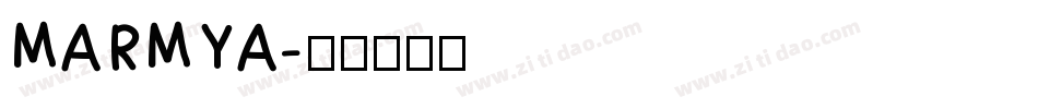 MARMYA字体转换